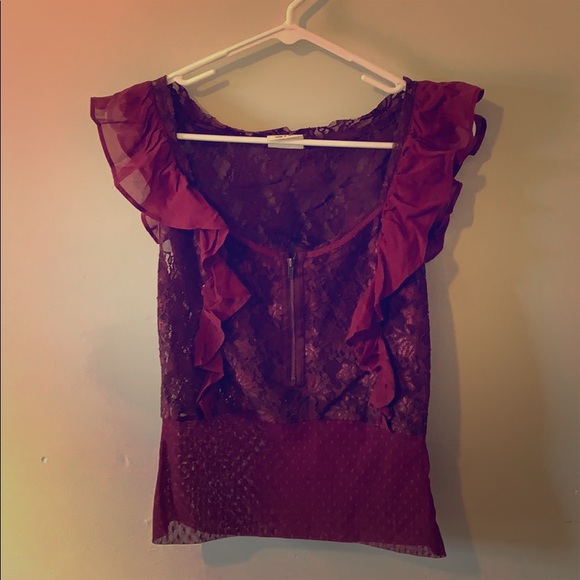 Free People Tops - FREE PEOPLE🌹Lace Ruffle Tank